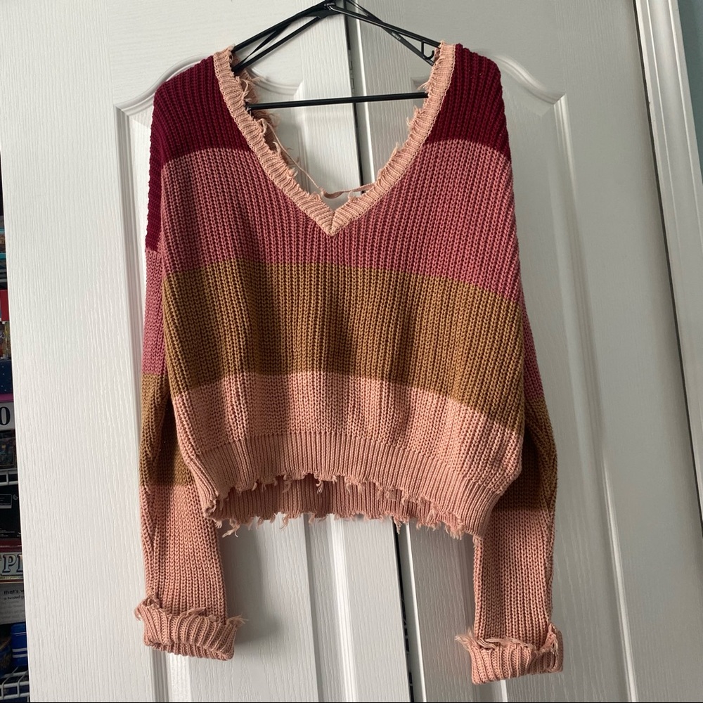 multi colors sweater